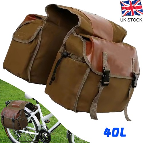 Canvas leather double - double, panniers