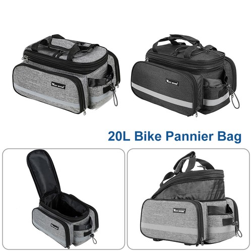 Bike pannier bag rear - bike, rack