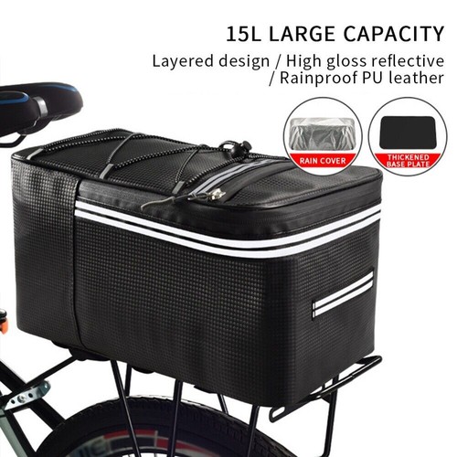 Waterproof rear rack pannier - rear,