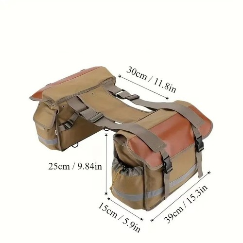 Canvas leather double - canvas, panniers