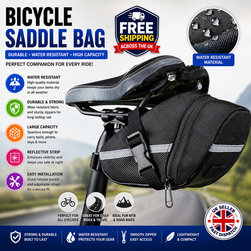 Bike seat waterproof bag - seat,